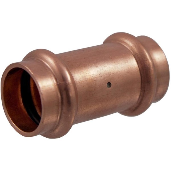 B & K NIBCO 1/2 in. Press X 1/2 in. D Press Wrought Copper Coupling 1 pk 9001100PCU - main